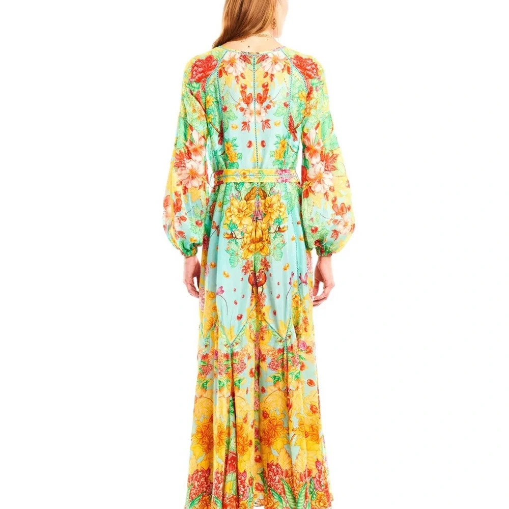 Floral Maxi Dress in Multicolor VISHIVANKA LONG DRESS